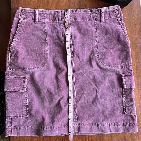 J Jill purple corduroy cargo skirt - Picture 8 of 10